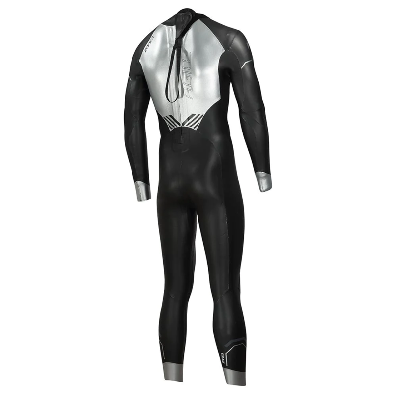 Zone 3 Mens Agile Wetsuit in Black / Silver-1